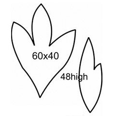 Peony Leaf Cutters 2pcs