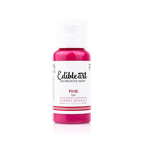 Sweet Sticks Edible Art Paint PINK 15ml