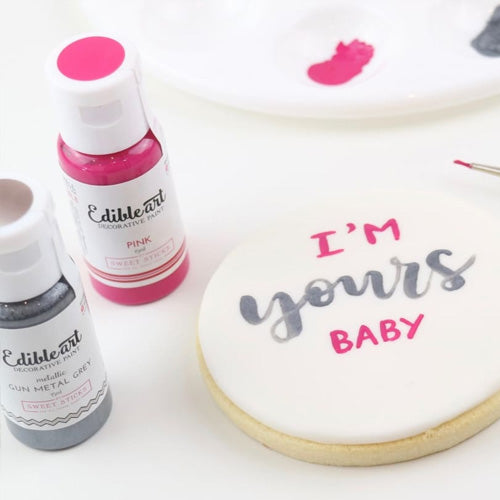 Sweet Sticks Edible Art Paint PINK 15ml