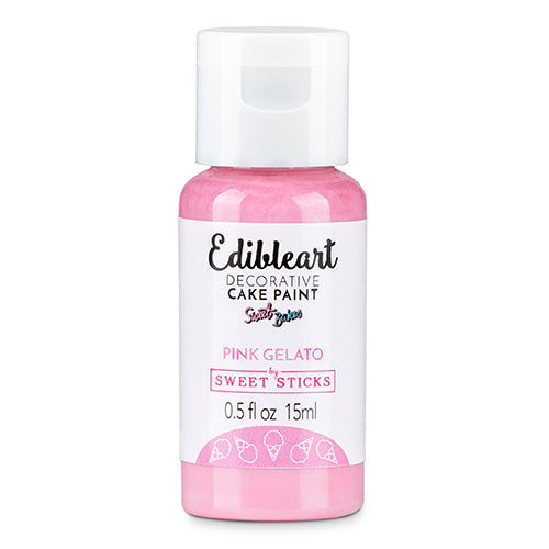 Sweet Sticks Edible Art Paint PINK GELATO 15ml