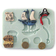 Pirate Set Sugarcraft Silicone Mould