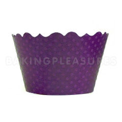 Plum Pudding Purple Cupcake Wrappers 12pcs