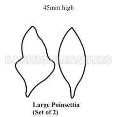 Poinsetta Large Flower Cutters 2pcs