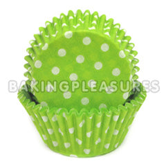 Polka Dot Lime Baking Cups 36pcs