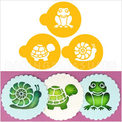 Pond Critters Stencils 2pcs