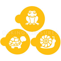 Pond Critters Stencils 2pcs