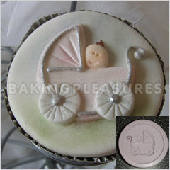 Pram Cupcake Top Mould