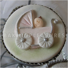 Pram Cupcake Top Mould