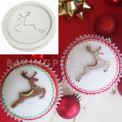 Katy Sue Prancing Reindeer Christmas Cupcake Mould