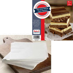 Pre Cut Non Stick Baking Paper 8" Square 25pcs