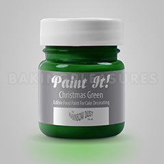 Rainbow Dust Edible Paint It Christmas Green 25ml (leaked slightly in transit. seal intact)