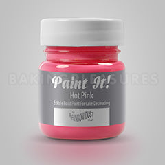 Rainbow Dust Edible Paint It Hot Pink 25ml (leaked slightly in transit. seal intact)