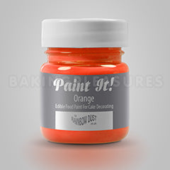 Rainbow Dust Edible Paint It Orange 25ml (leaked slightly in transit. seal intact)