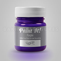 Rainbow Dust Edible Paint It Purple 25ml (leaked slightly in transit. seal intact)