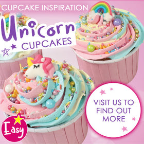 Rainbow Unicorn Edible Cupcake Toppers 12pcs