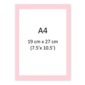 A4 Rectangle Cake Edible Icing Sheet (BLANK) - 1 x A4 page 19cm x 27cm