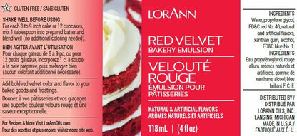 Lorann Baking Emulsion Red Velvet 4oz