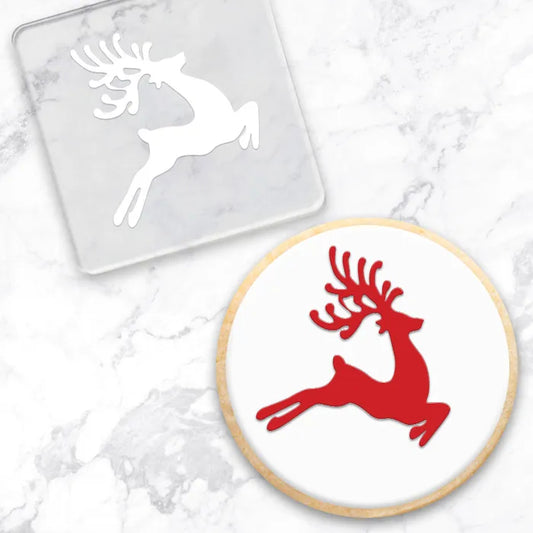 Cookie Debosser Stamp | Christmas Reindeer