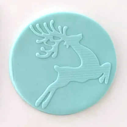 Cookie Debosser Stamp | Christmas Reindeer