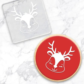 Cookie Debosser Stamp | Christmas Reindeer Face