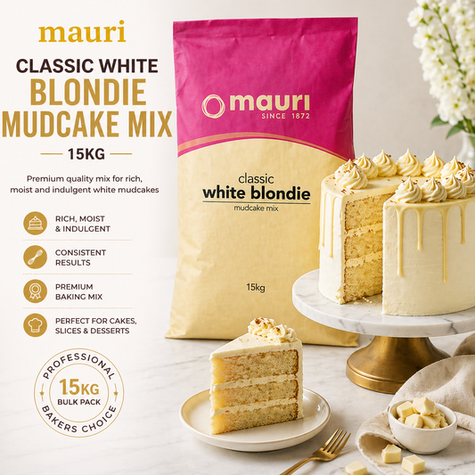Mauri Classic White Blondie Mudcake Mix 15kg BULK (PRE-ORDER 20/06/2026)