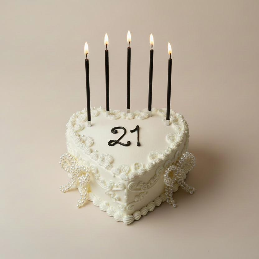 Cake Cupcake Toppers | Pearl Ribbon Bows (5 Pack)