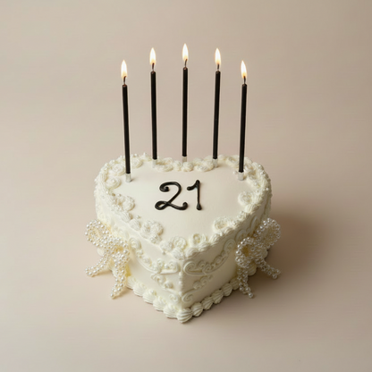 Cake Cupcake Toppers | Pearl Ribbon Bows (5 Pack)