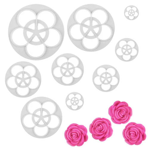 Rose Cutter Set 9pcs – Baking Pleasures