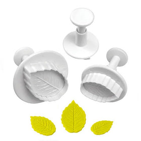 Mondo Rose Leaf Plunger Cutters 3pcs