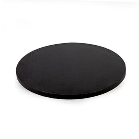 Mondo Round Black Masonite Cake Board 6 Inch