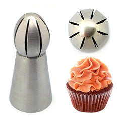 Ruffle Ball Russian Piping Tip D2 (Small Hole)