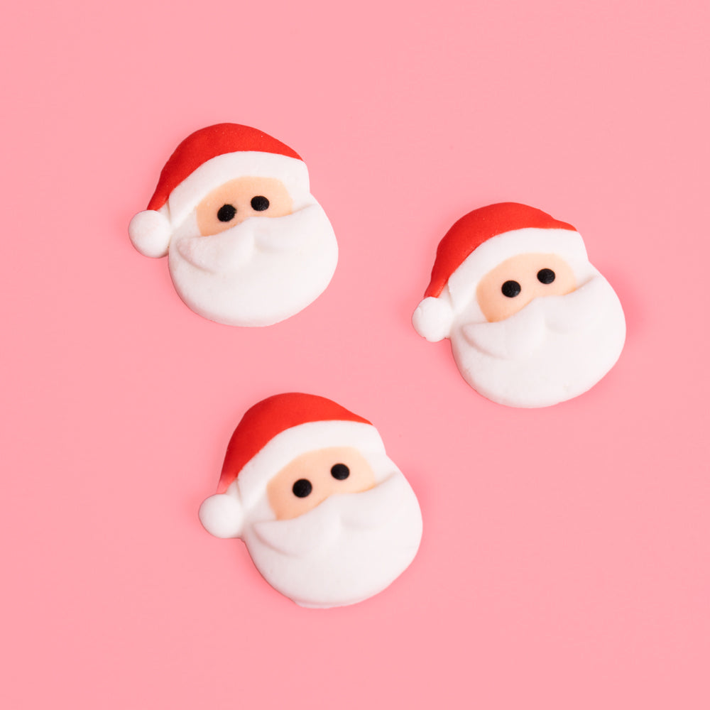 Sprinks Christmas Santa Icing Decorations 8 pcs Edible Toppers