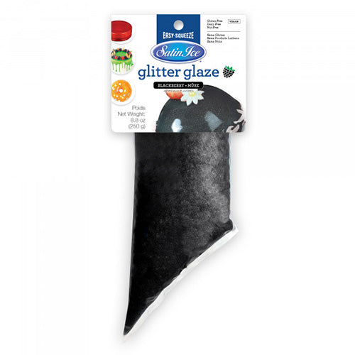 Satin Ice Glitter Glaze BLACKBERRY 250g
