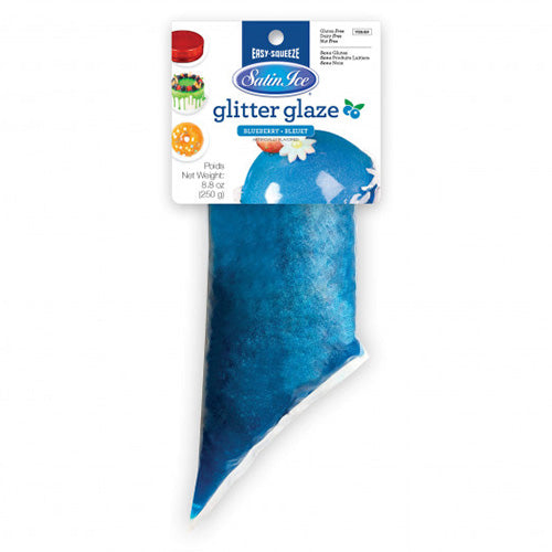 Satin Ice Glitter Glaze BLUEBERRY 250g