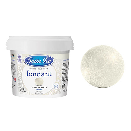 Satin Ice RTR Fondant Icing Pearl Shimmer/Vanilla 910g
