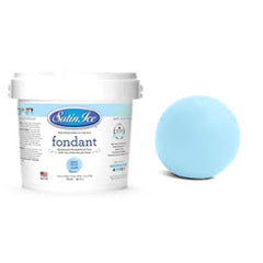 Satin Ice RTR Fondant Icing Baby Blue/Vanilla 910g