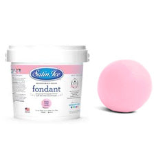 Satin Ice RTR Fondant Icing Baby Pink/Vanilla 910g