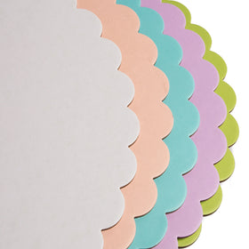 Scalloped Cake Board Pastel Pink 10 Inch