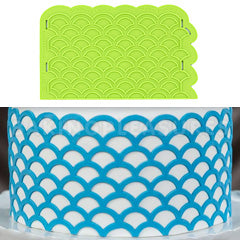 Marvelous Molds Scalloped Lattice Silicone Onlay