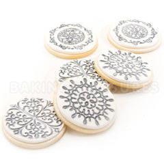 Scroll Cupcake & Cookie Texture Tops 3pcs