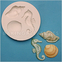 FPC Sugarcraft Seahorse & Shells Silicone Mould