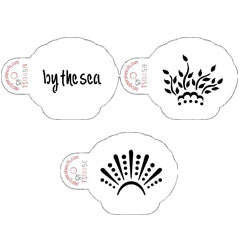 Seashells Cookie Cutter and Stencil Set