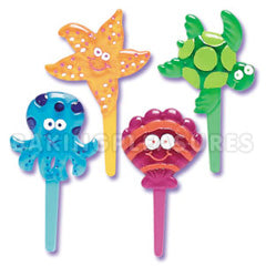 Seashore Jewel Cupcake Picks 12pcs