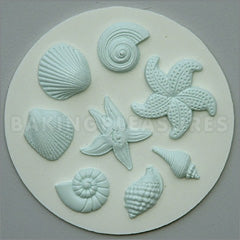 Alphabet Moulds Shells and Starfish Silicone Mould