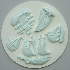 Alphabet Moulds Ships & Boats Silicone Mould