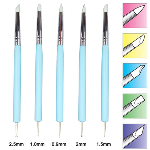 Silicone Sculpting Brush & Ball Tool Set 5pcs