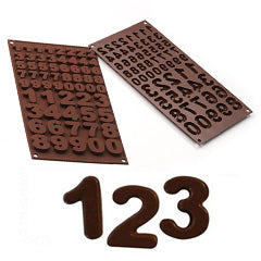Silikomart Number 123 Silicone Chocolate Mould 1pc