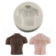 FPC Sugarcraft Six Pack Torso Silicone Mould