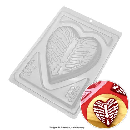 Halloween Skeleton Heart Chocolate Mould 3 piece