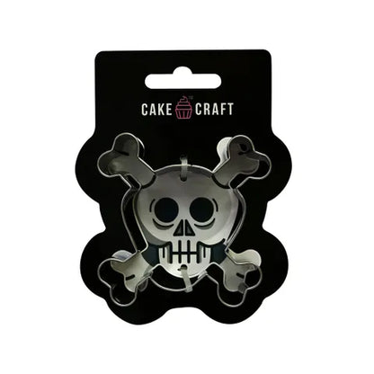 Skull & Crossbones | Stainless Steel Cookie Cutter Halloween Pirate